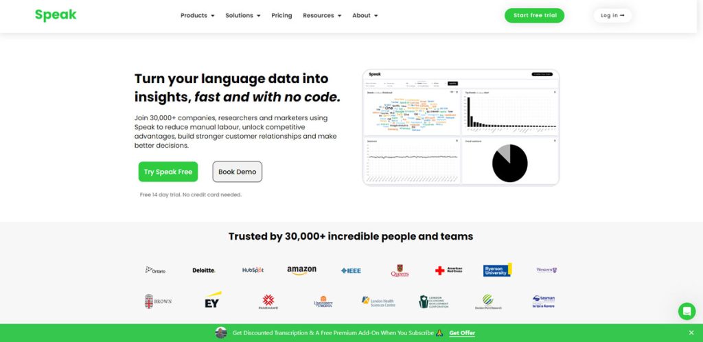 Speak AI: Transform Your Meetings with Smart Data Analysis