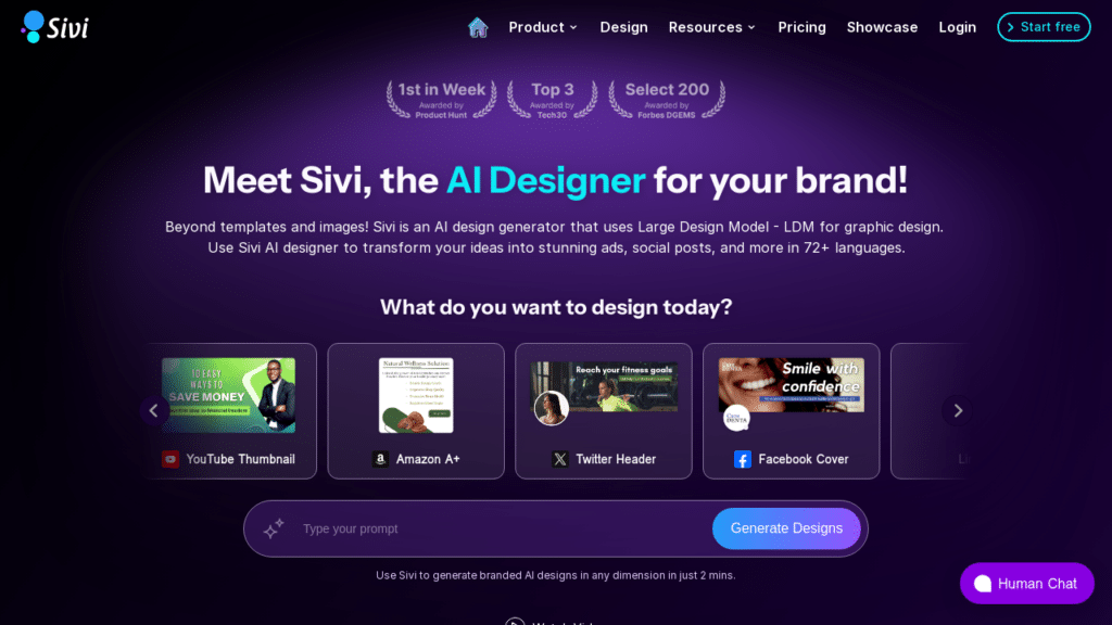 Sivi AI: Transform Ideas into Multilingual Designs Instantly